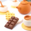 Silicone Afternoon Tea Set Toy Pretend Play Food Learning Role Play Game Early Educational Toy for Toddlers Girls Boys Kids Gift 6