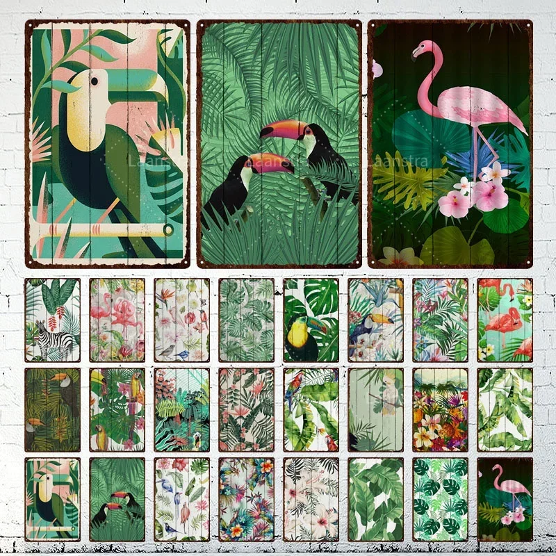 

Green Plant Vintage Metal Plate Tin Sign Decoration Plaque Wall Decor Art Poster Garden Living Room Cafe Kitchen Decoration