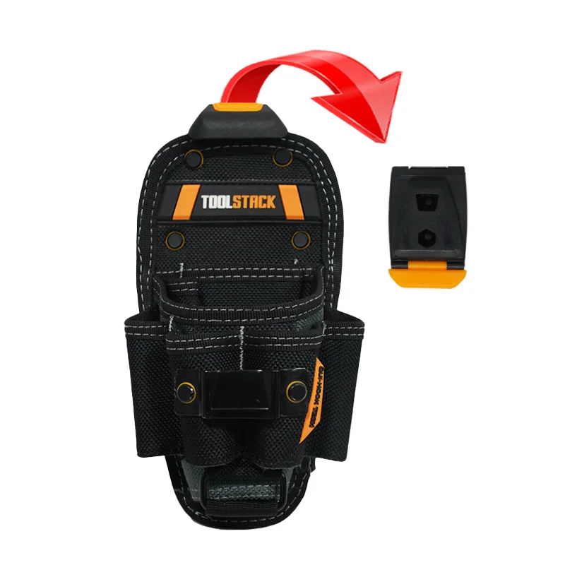 TOOLSTACK Borsa Porta Attrezzi Portatile, Marsupio Resistente per Edilizia, Elettricisti e Falegnameria, 1 Pezzo - immagine 6