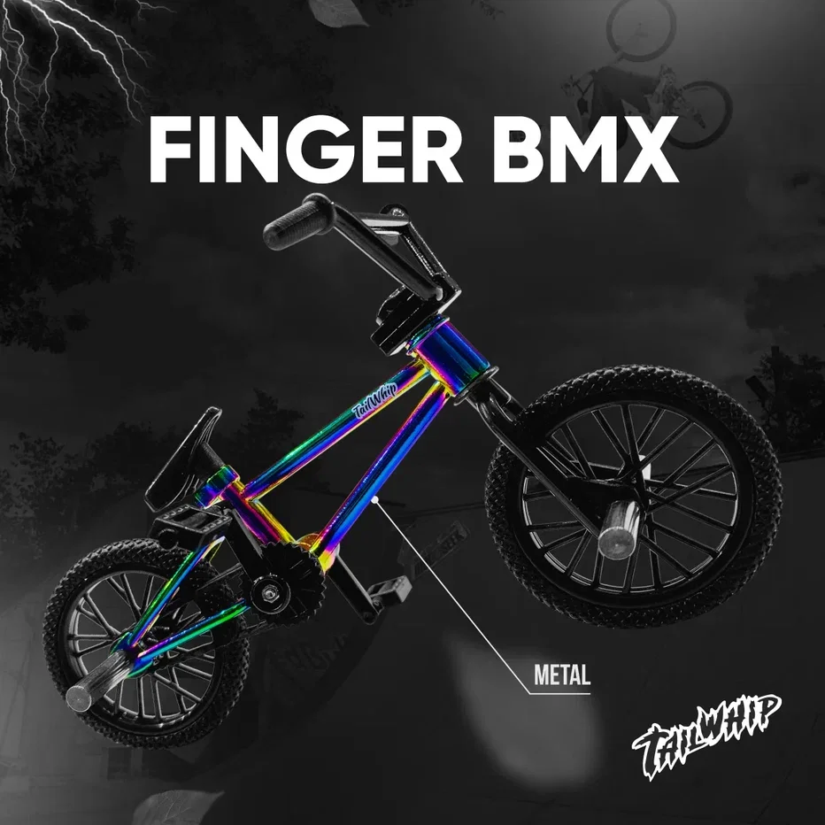 Finger Bike BMX Tech Deck Tailwhip Fingerboard Finger Scooter