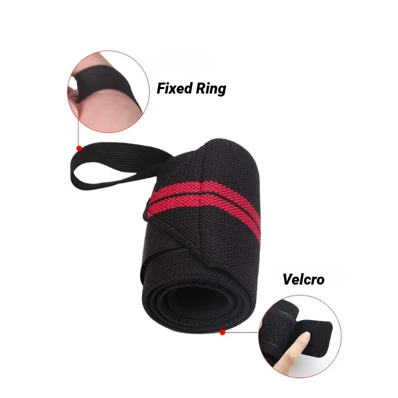 Weightlifting Straps Adjustable Compression Wrist Straps Elastic Wristband Fixers Powerlifting Bandages Fitness Bandage