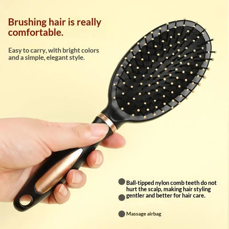 Air Bag Massage Hair Brush Anti-Static Soft Bristle Detangling Comb for Curly Hair Women Daily Hair Care