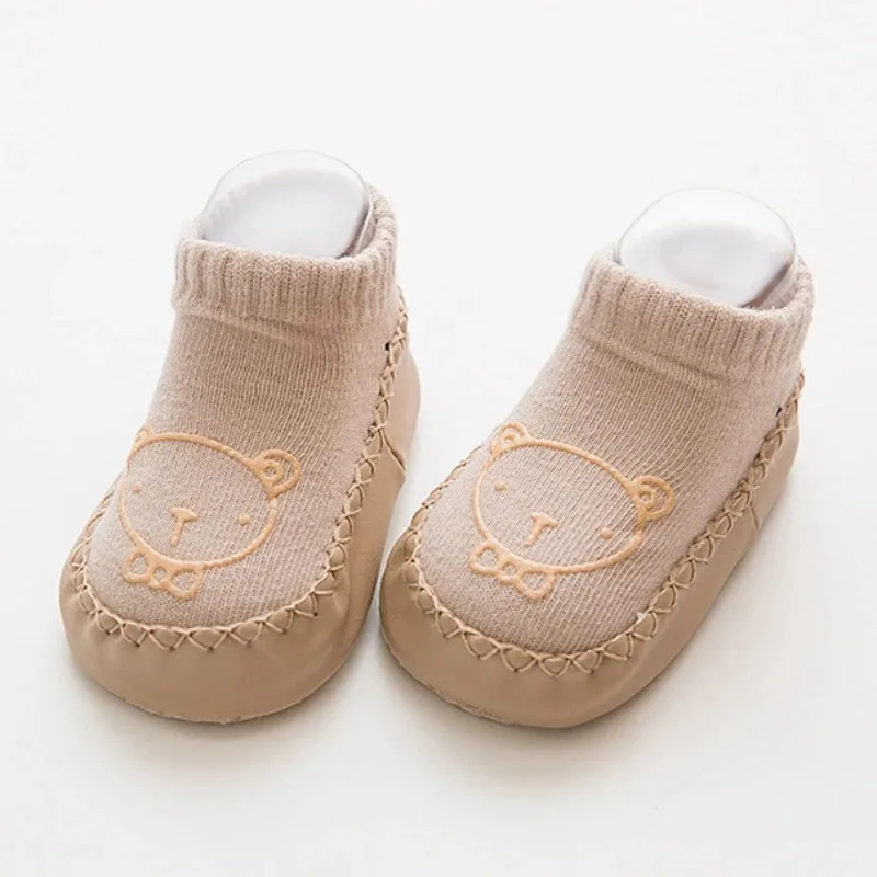 Spring Autumn Toddler Baby First Shoes Girls Boys 0-18M Non Slip Socks Shoes Lightweight Slip-on Sneakers Floor Anti-slip Shoes