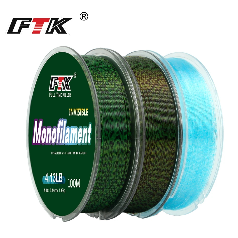 FTK 100m Invisible Speckle Fluorocarbon Monofilament Line – Tackle King