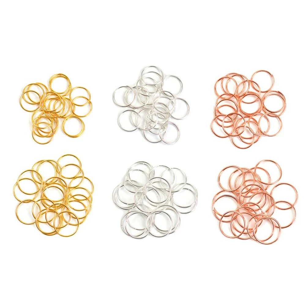 100pcs/lot Hair Braid Rings Dreadlock Beads Cuff Clip Circle Hair Dreadlock Accessories