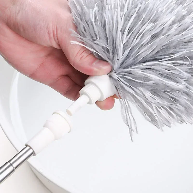 Telescopic Duster Brush 2025 280cm Adjustable Bending Feather Dust Cleaner Car Furniture Gap Cleaning Tool