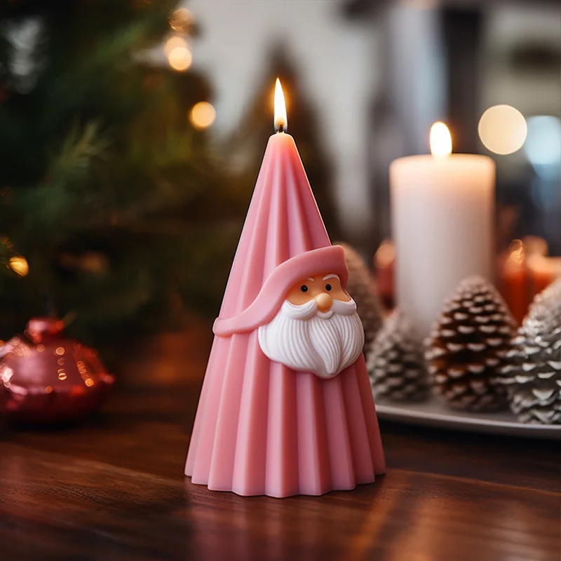 Moule En Silicone Père Noël 3D - Pour Résine, Savon Ou Bougies, 9.6x8x7 Cm, Démoulage Facile, Créations DIY De Noël