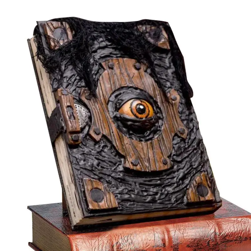 

Halloween Book Of Spells Prop Book Evil Eye Book Spell Book Witch Decorations Horror Sculpture Prop Art For Home Ornament Gift