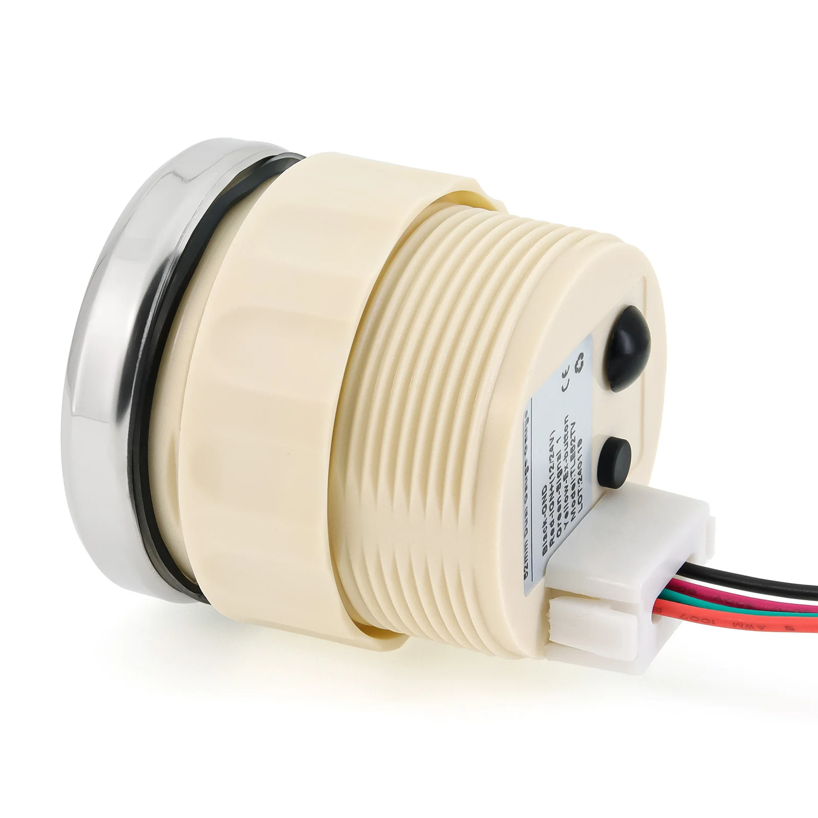 디지털 LED 수온 게이지 전압계, 맞춤형 어댑터가 있는 자동 오토바이 차량 게이지, 12V 24V, 2 in 1