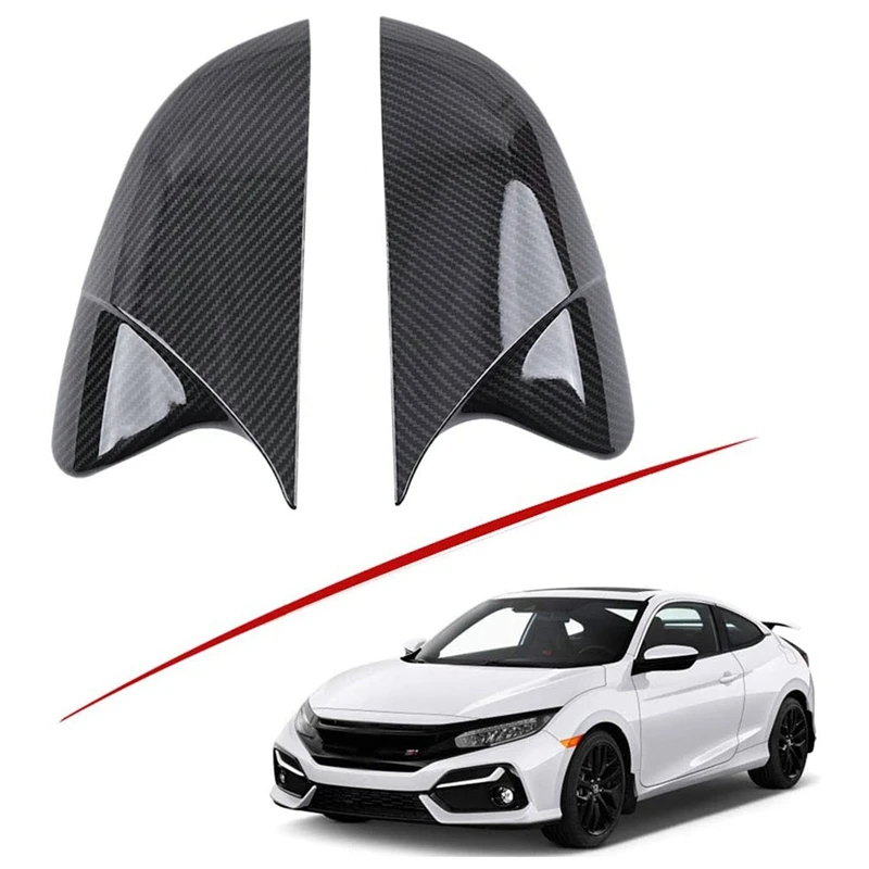

Side Mirror Cover Trim, for Honda Civic 2016-2020 Rear View Mirror Cover Caps , Carbon Fiber Style