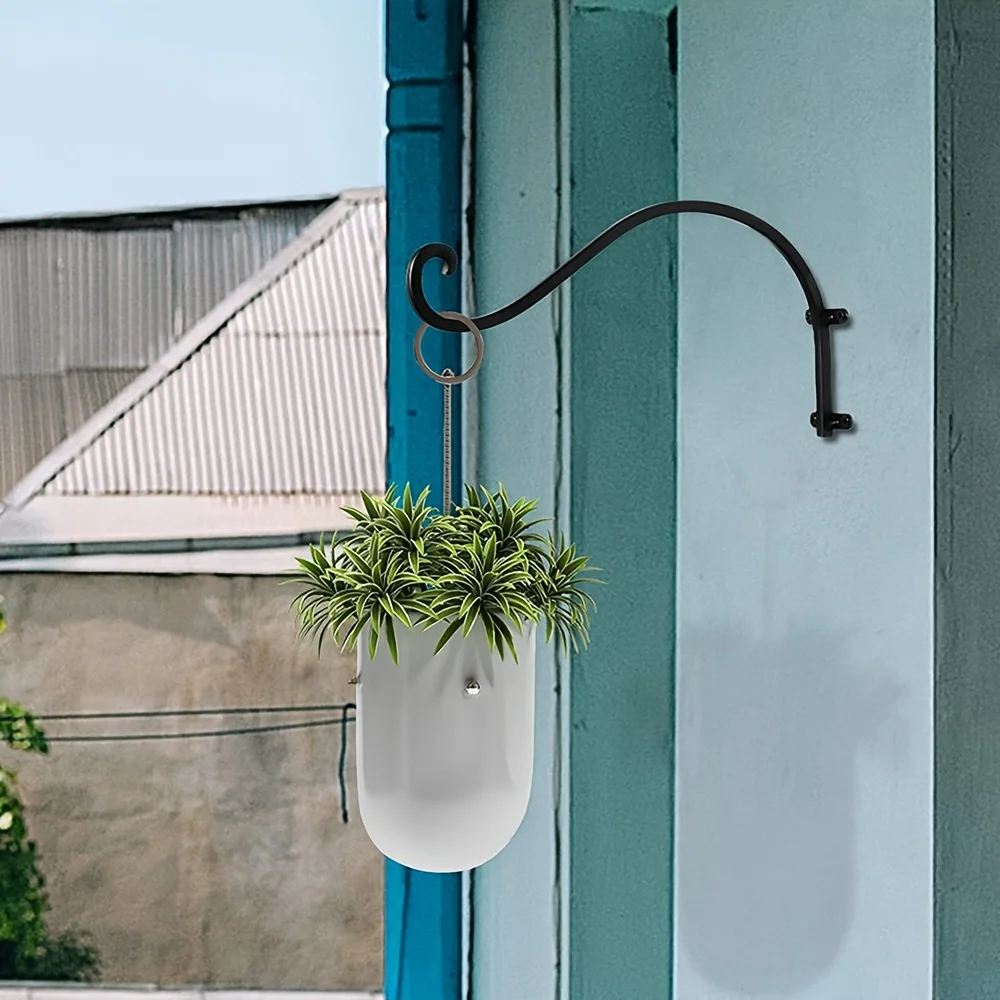 Iron Wall-Mount Hook for Hanging Plants and Decor - Indoor & Outdoor Use