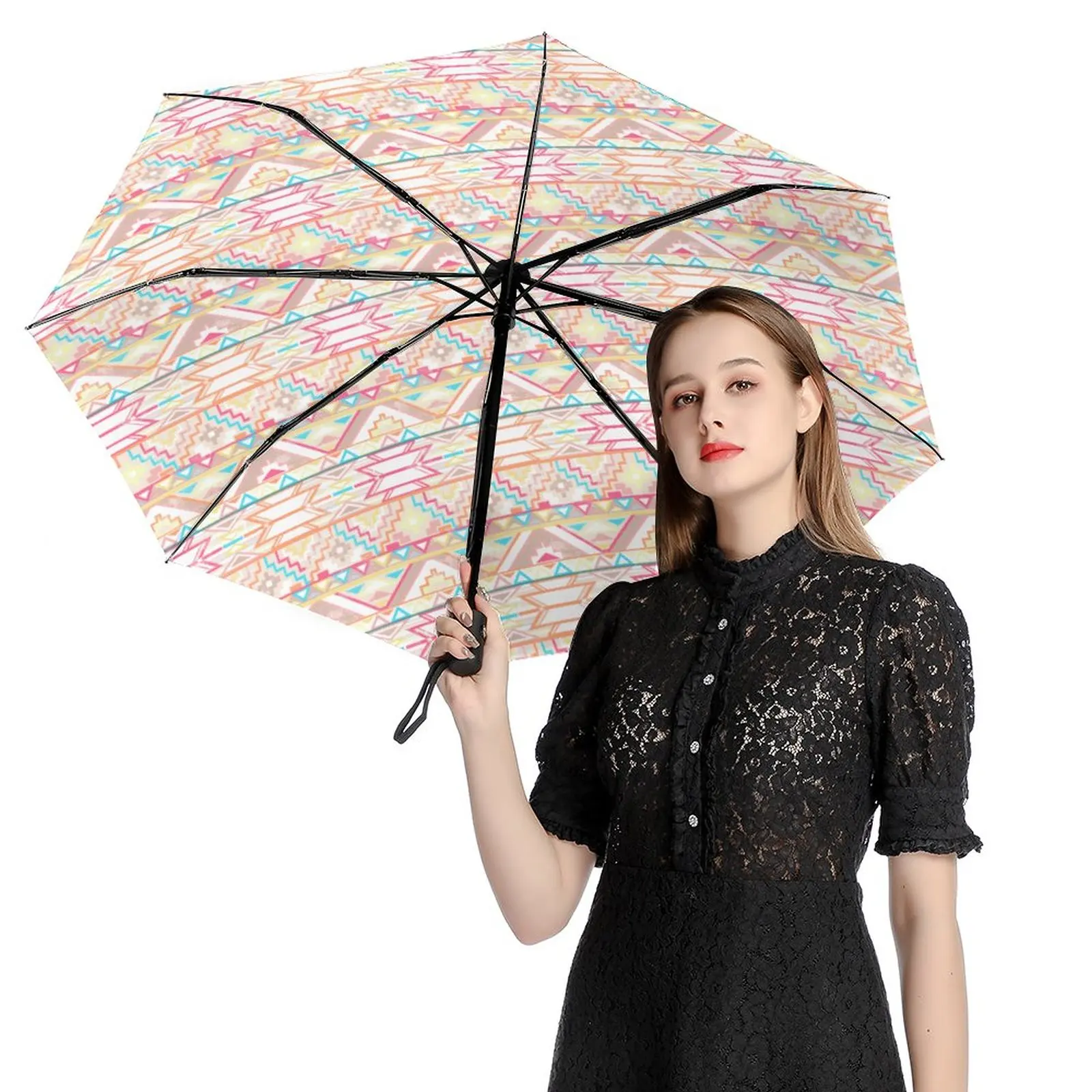 Tumblr Pattern Umbrella Rain Women Automatic Umbrella Three Folding Sun  Protection Umbrella Male Portable Parasol - AliExpress