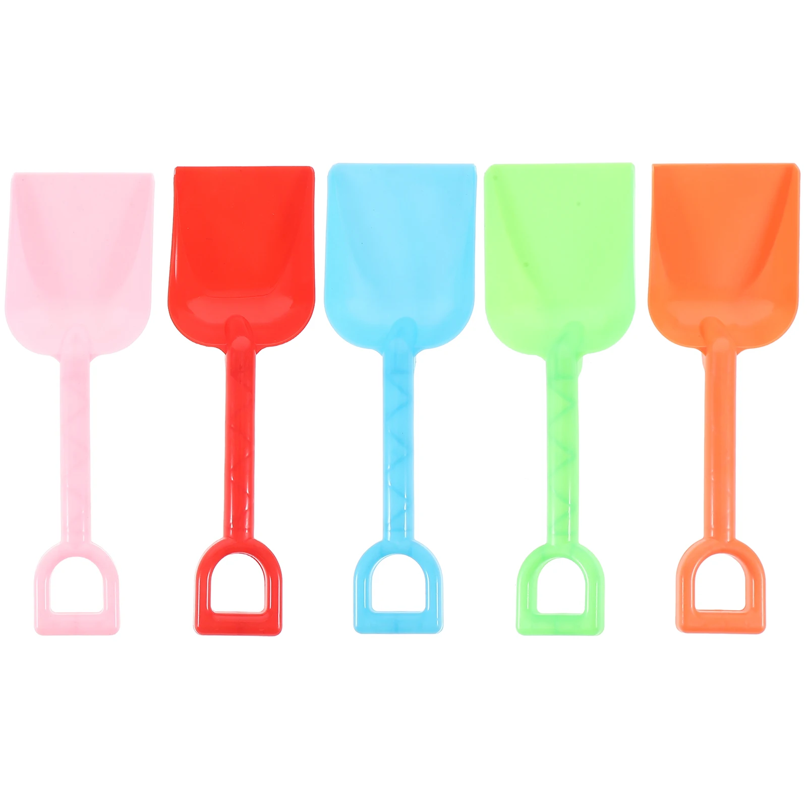 5Pcs Sand Beach Toys Kids Plastic Digging Set Spade Sandbox Scoop Outdoor Summer Play Dig Bucket Snow Shovels Toys(Random Color) 2