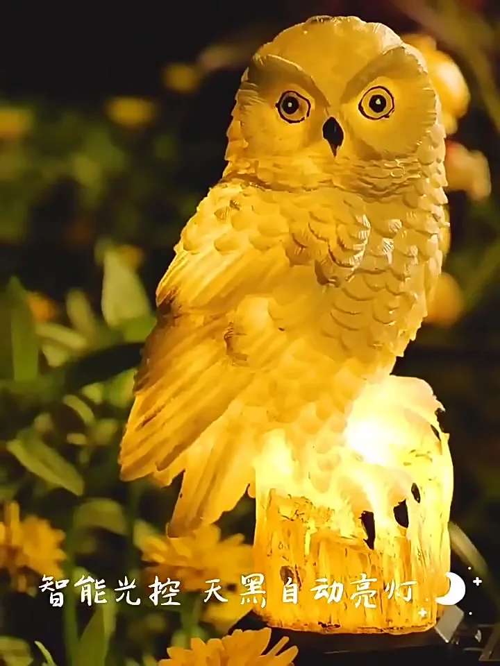 Solar Lamp Owl Animal Solar Garden Lights Solar Powered