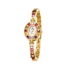 Luxury Women Watches High Quality Colorful Diamonds Dial Bracelet Ladies Watch Fashion Small Gold Quartz Wristwatches Gifts 1