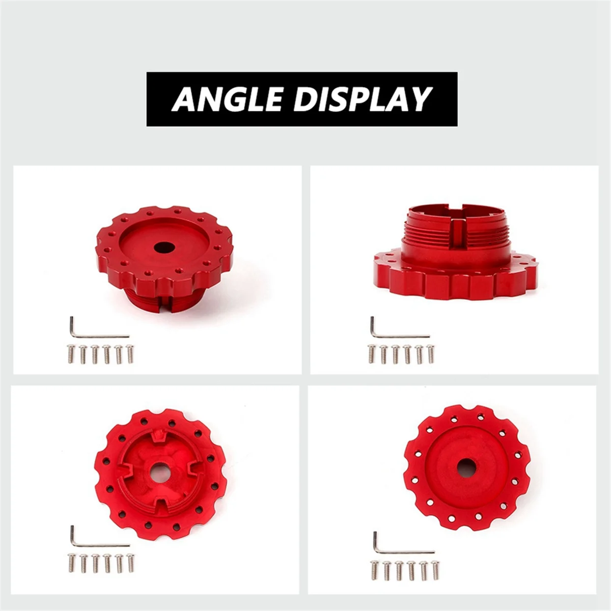 Aluminum Alloy Adapter for Game Steering Wheel PXN V10 for Laishida PXNV10 Base Modification Connection Accessories A