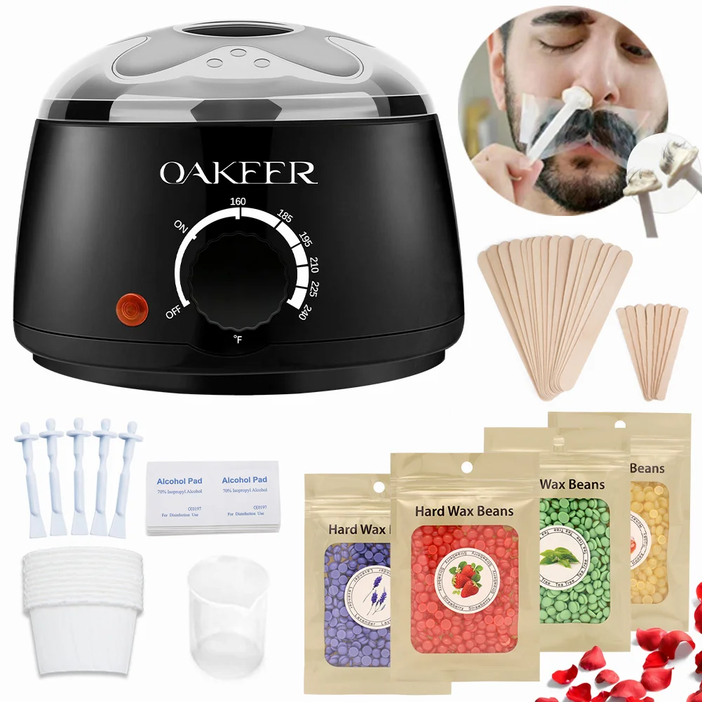 500ml Wax Heater Professional Hair Removal Paraffin Machine Warmer Waxing Kit Spa Depilatoria Wax Pot Salon for Hand Feet Home