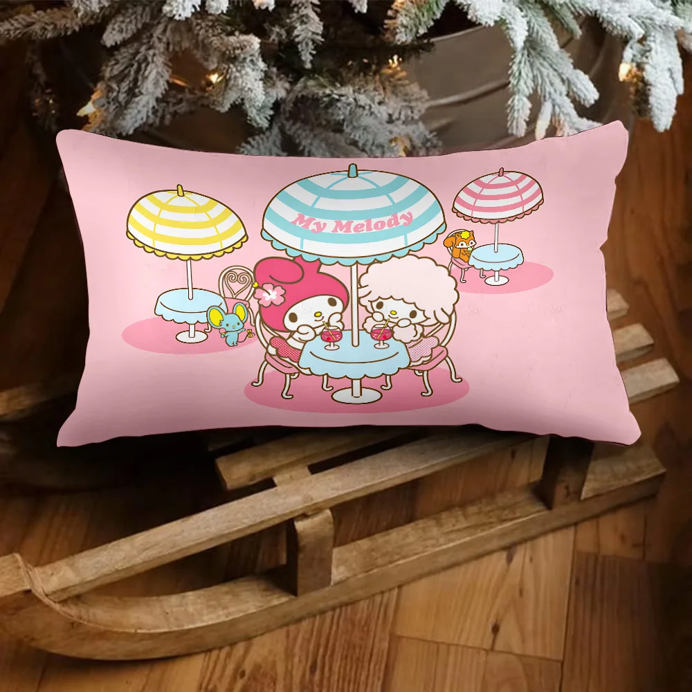 Cartoon My Melody Pillow Covers Cartoon Sofa Decorative Home Double-sided Printing Short Plush Cute Cushion Cover 3