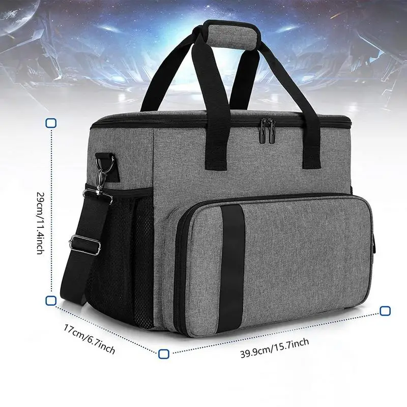 Game Console Bag For PS 5 Controller Travel Carrying Case Storage Backpack Hard Shell Protective Handbag With Multiple Pockets