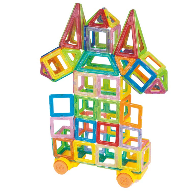 64-184Pcs Kids Magnetic Building Blocks Mini Size Magnet Toys for Boys Construction Set STEM Toy for Children Girls