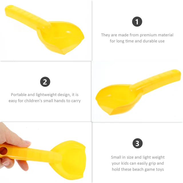 Sand Beach Kids Shovels Sscoop Shovel For Plastic Sandbox Castle Play Gardening Kit Garden Rake Tool Diggers Snow Food 2