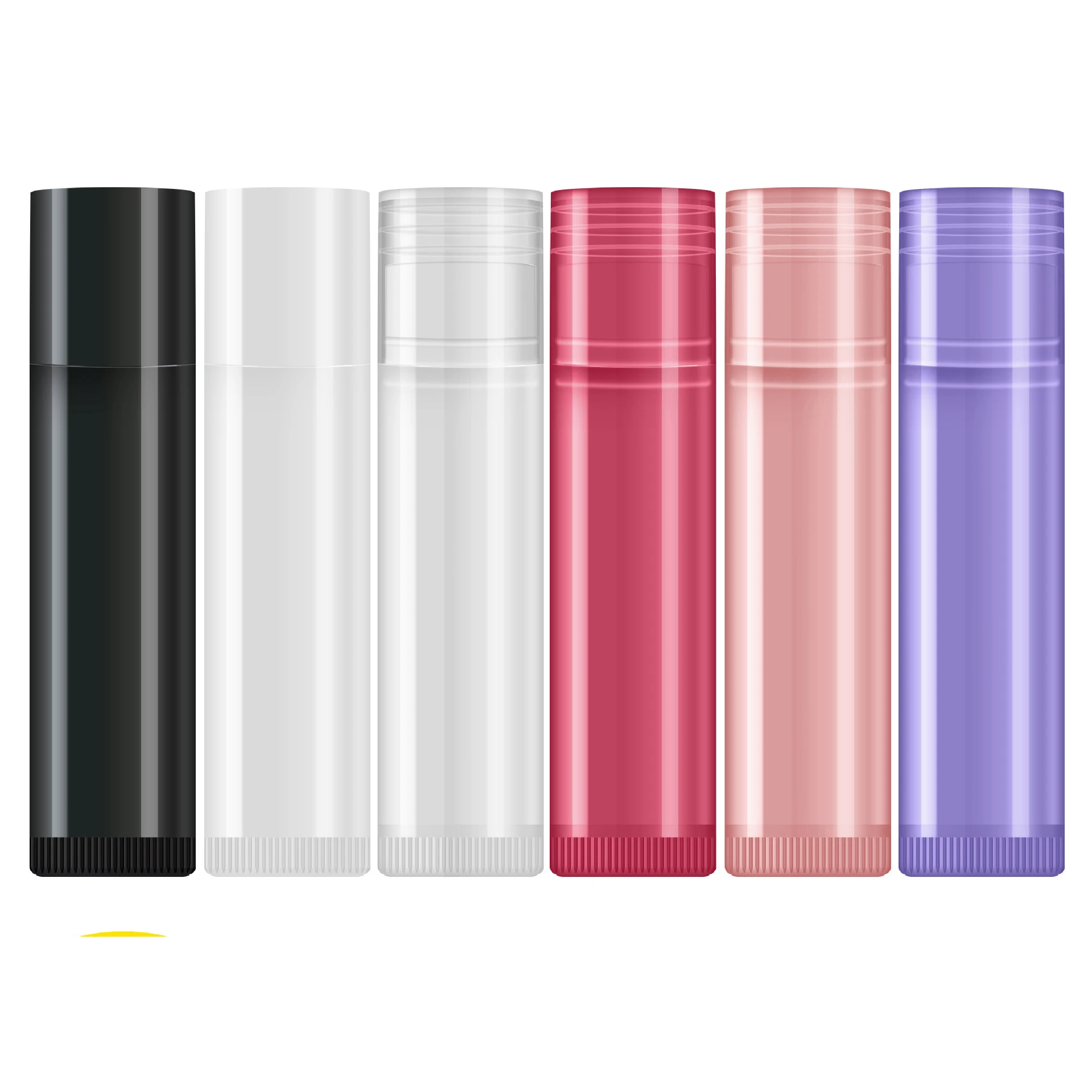 100pcs Colorful Empty Lip Gloss Tubes Cosmetic Containers Clear Red Black Pink Lipstick tubes lip tubes  for Travel Makeup tool for oppo a98 3 in 1 clear tpu color pc frame phone case black