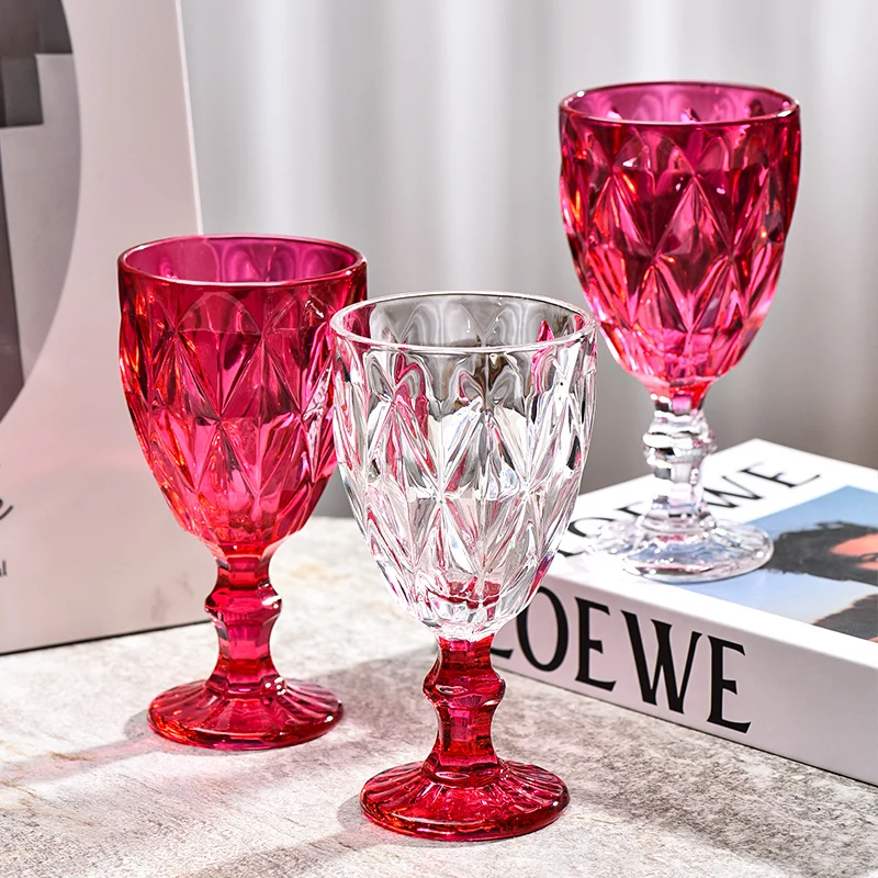 Ele European Sle Highball Glass  Wine Glasses for Living Room Red Wine Glasses Luxury Juice Drink Cups