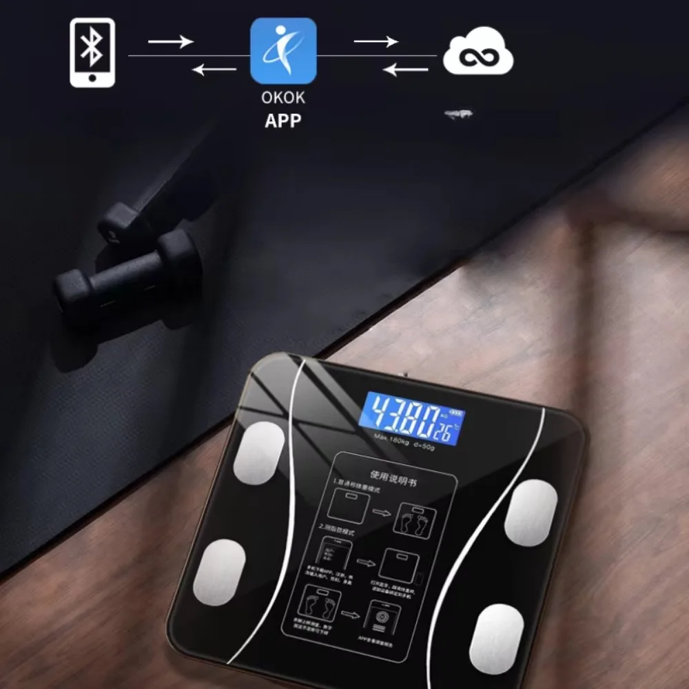 Multi-functional Human Electronic Scale Home Weight Scale Professional Fat Smart Bluetooth Measurement Height Weight body fat scale