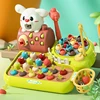 Toddler Montessori Toy Fishing Whac A Mole Pull Carrot Feeding 4-In-1 Multifunctional Music Toy Learning Educational Baby Gift 1