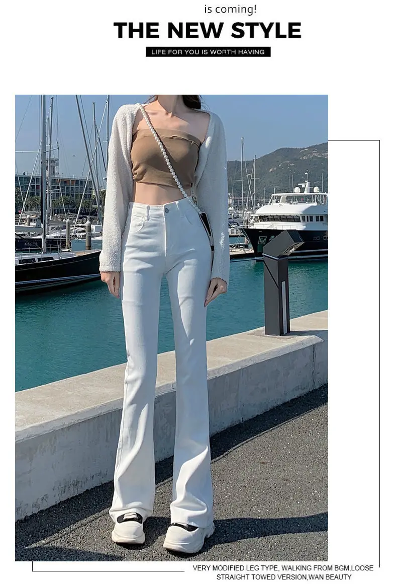 【新作】Top \"Elegant Back Flare\" (White) Mariana Flare Leg Jumpsuit - White | Fashion Nova
