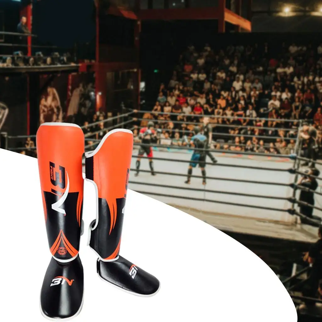 Shin Guards Protective Leg Taekwondo Kickboxing Kung Fu Boxing Karate Equipment Protect Ankle Foot Leg