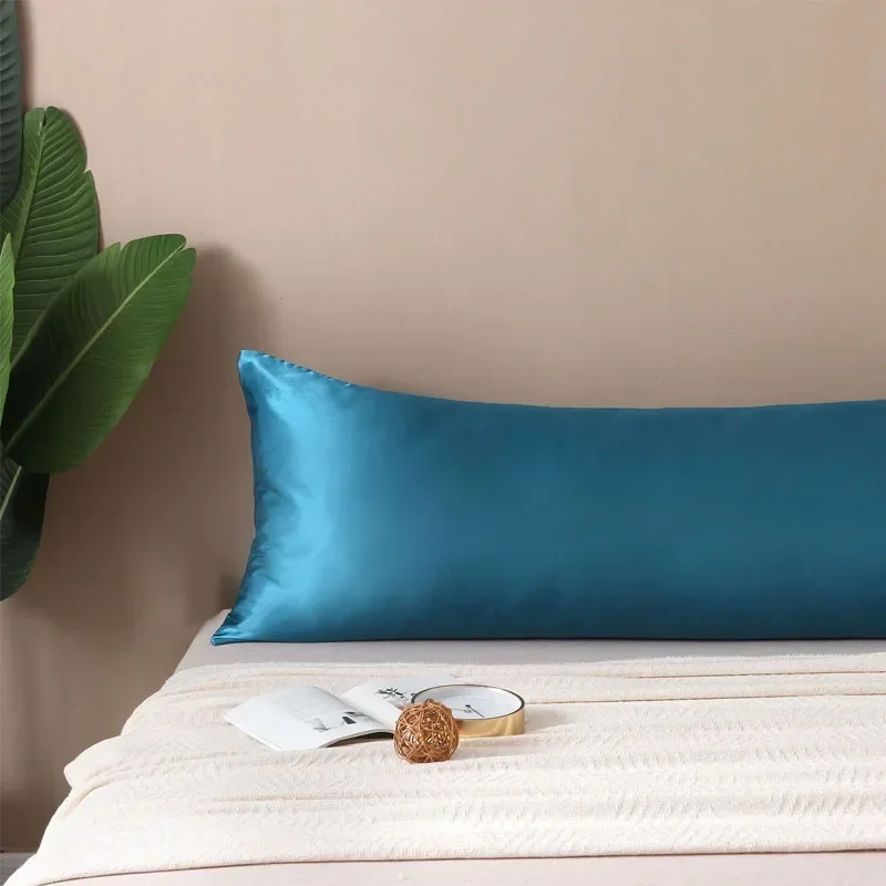 Luxurious 100% Satin Silk Body Pillowcase - Solid Color