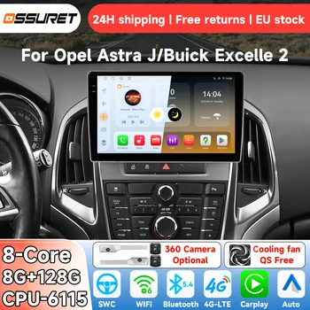 Radio OSSURET AI Android 14 para coche Opel Astra J 2009-2017, para Buick Excelle 2 2009-2015, sistema inteligente Carplay, reproductor Multimedia de vídeo, GPS 4G 6115 1