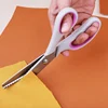 Fabric Serrated Scissors Soft Grip Handle Serrated Scissors Triangular Serrated Scissors Suitable For Fabric 5