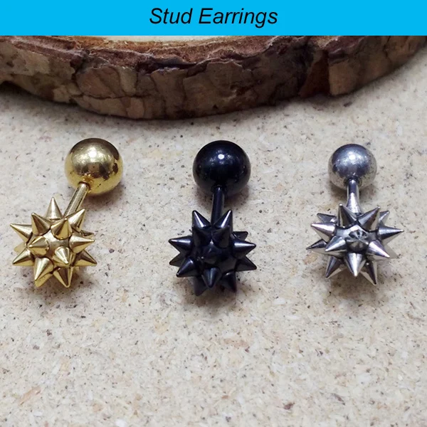 Alisouy piece simple black Gold Color Titanium stainless steel