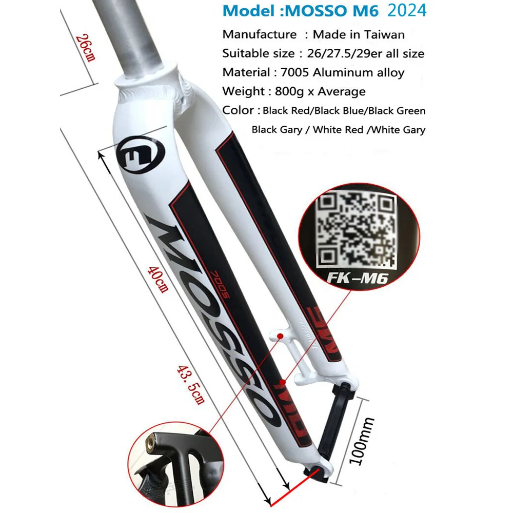 Rigid Mosso Bicycle Mosso M5 Fork Sepeda Rigid FORK BALAP RIGID