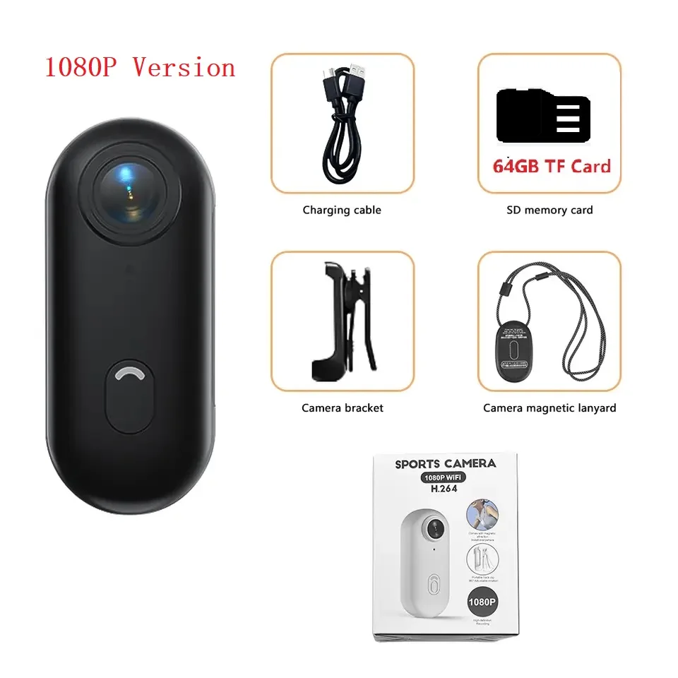 4K Action Camera FHD With Long Battery Life Video 30M Waterproof WiFi Thumb Camera Sport Action Camerahelmet Motorcycles Cam