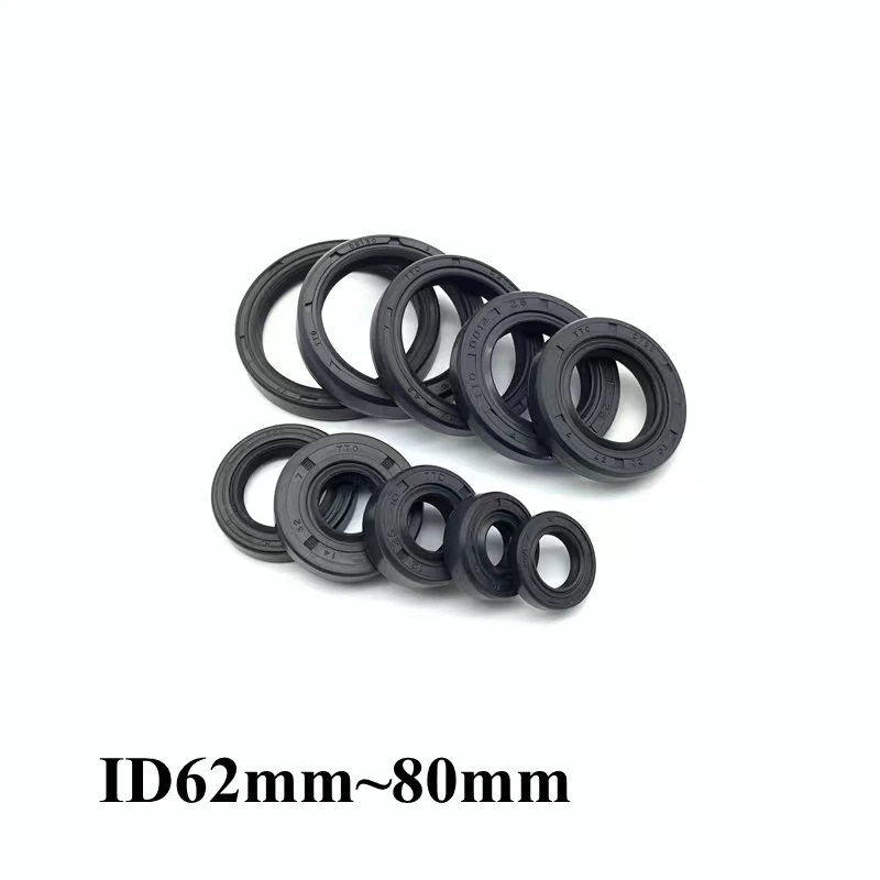 

5Pcs ID 68~72mm OD 80~140mm Height 6~13mm TC/FB/TG4 Skeleton Oil Seal Ring NBR Double Lip Sealing Gasket For Rotation Shaft Ring