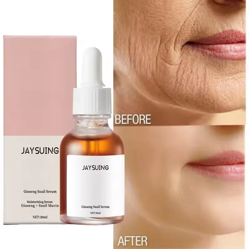 Ginseng Snail Serum Anti Wrinkle Aging Eye Face Lift Tightening Moisturising Smooth Fine Lines Brighten Korean Cosmetics 30ML 3