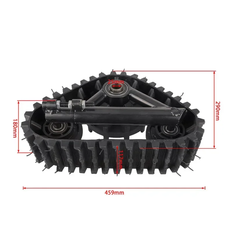 1 par ATV UTV Buggy sistema de pista de nieve de cuatro ruedas ruedas de soplador de nieve Kit de pista de soplador de nieve conjunto de pista de moto de nieve