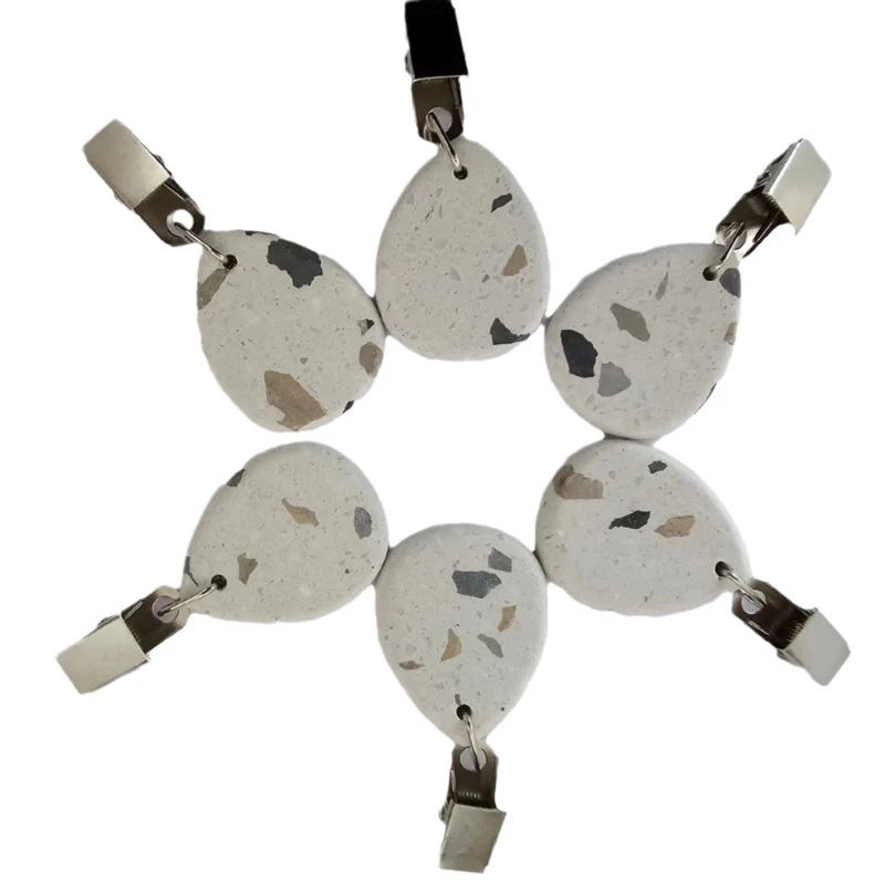 Tablecloth Weights Tables Cover Charm Pendant Decor Supplies DIY Hanging Cloth Clip Buckles 4Pcs table cloth clip