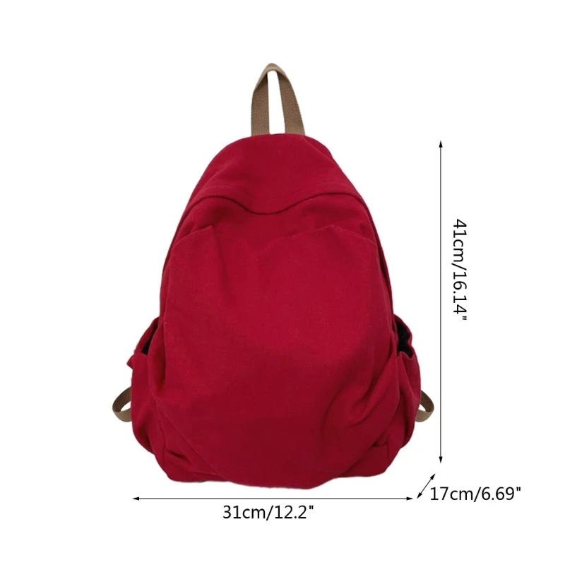 Japanese Adult Teens Casual School Bag Harajuku Women Men Canvas Laptop Backpack College Student Large Capacity Rucksack Bookbag 6