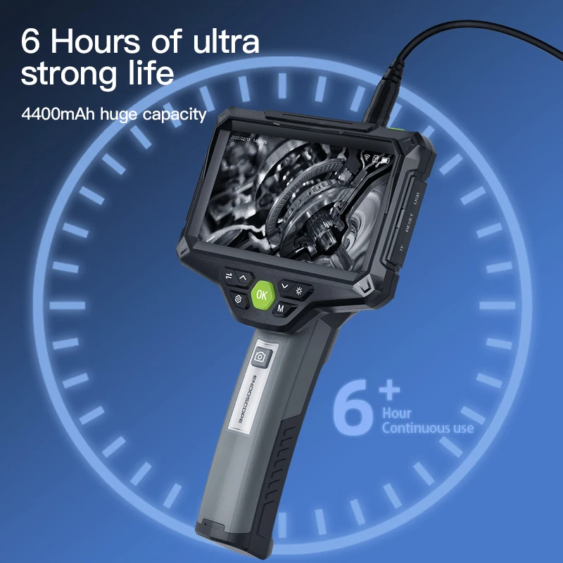 5인치 IPS HD 내시경 카메라 2MP IP67 방수, 자동차 수리 및 파이프 검사용 |   공장 직영 산업용 내시경
