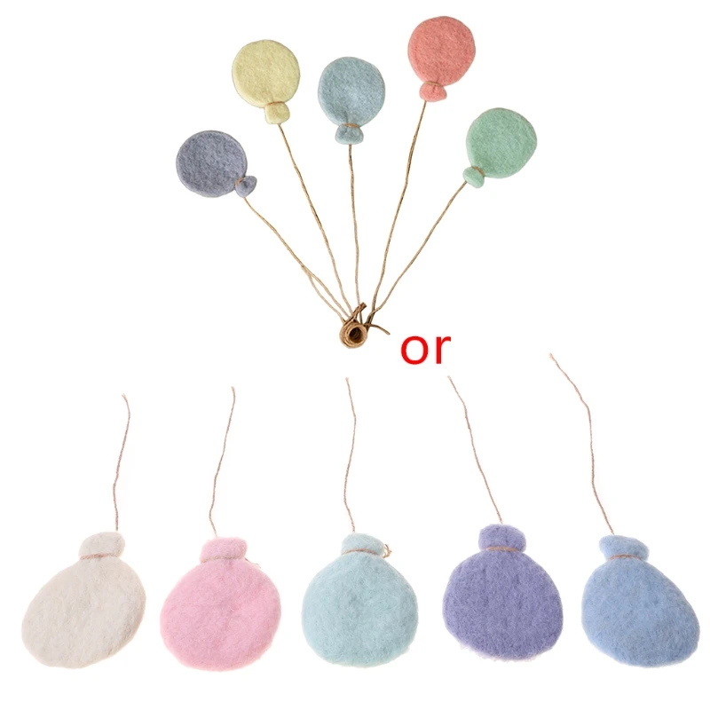 

Baby Wool Felt Balloon/Cloud Decorations Newborn Photography Props Infant Photo Accessories 40JC