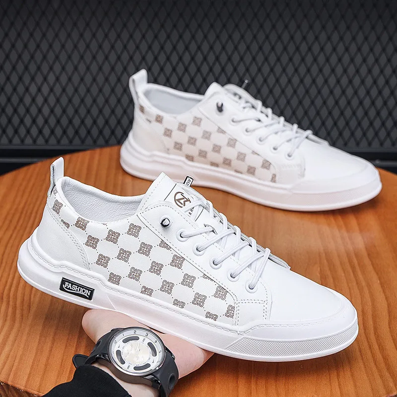 

Men's Shoes Leather Casual Sneaker Breathable Flat Shoes Spring Autumn Trendy Sneakers Men Non-Slip Soft Man Loafers