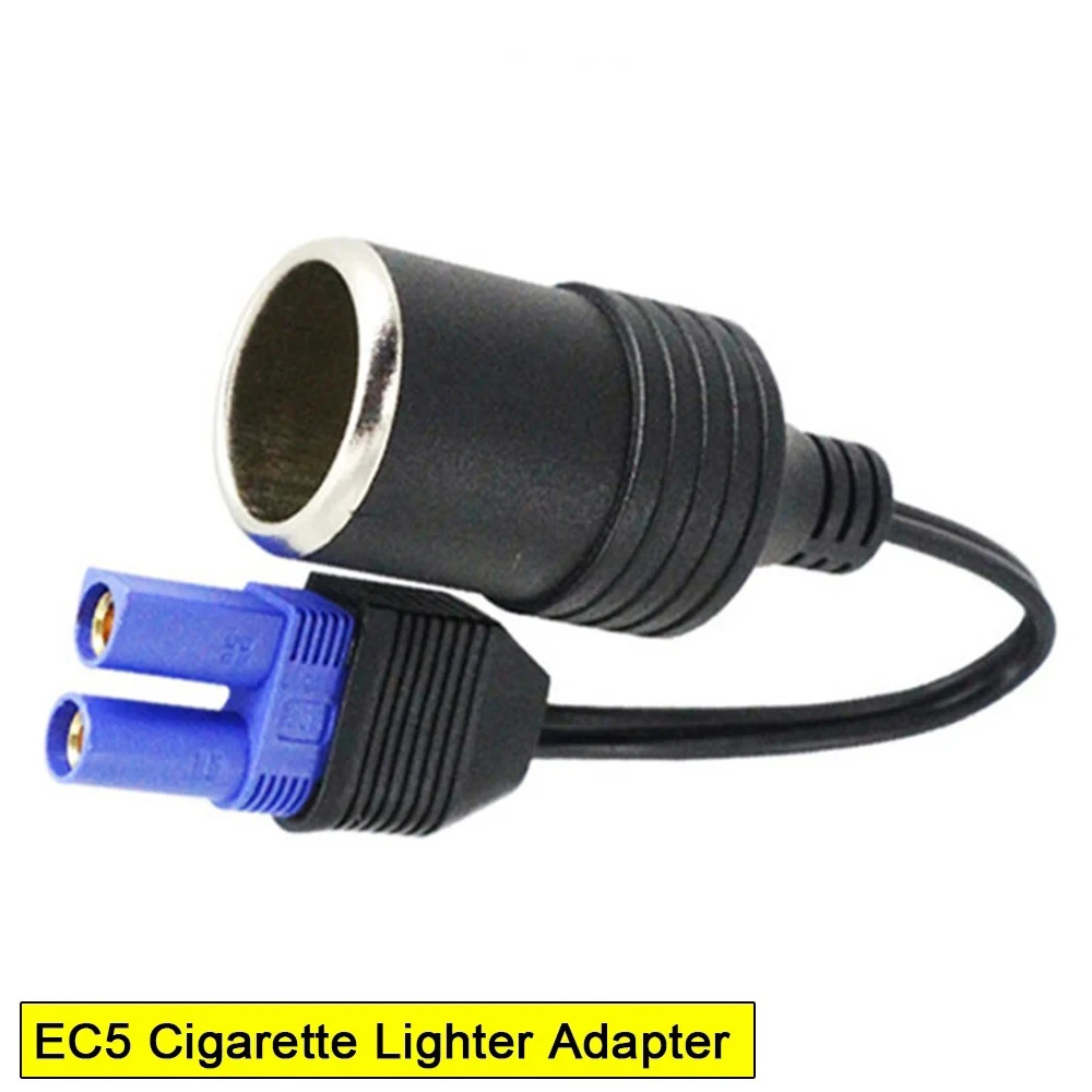 

12V Portable EC5 Cigarette Lighter Socket Adapter Connector for 12V Car Battery Booster Car Jump Starter Auto USB Charger
