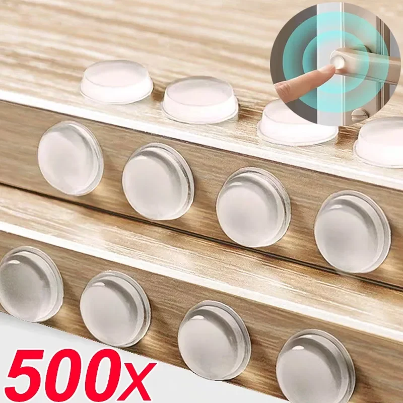 Silicone Cabinet Door Bumpers Self-Adhesive Drawer Stop Bumpers Pads Anti-collision Silencer Sticker for Furniture Protective