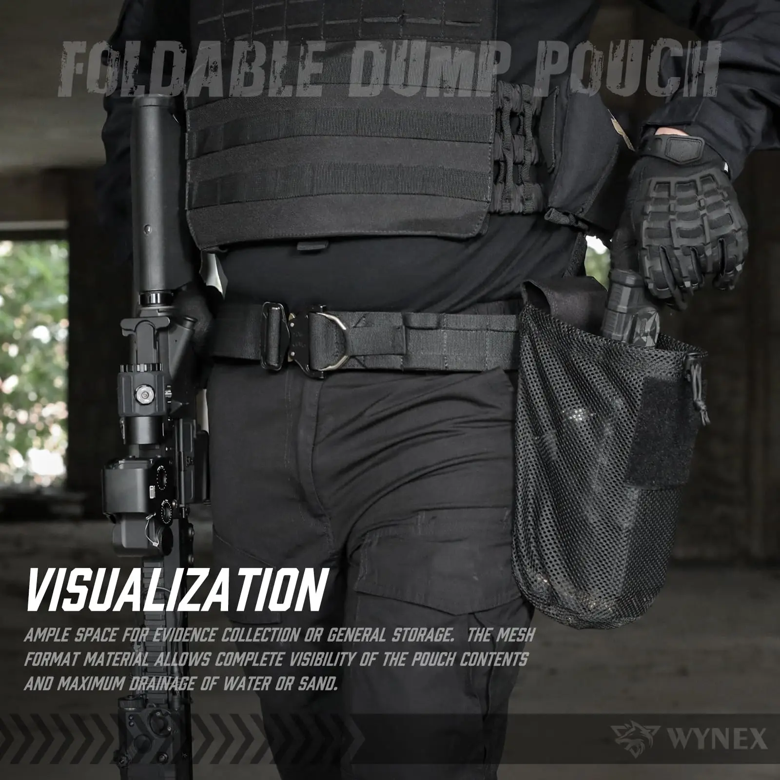 Molle Dump Pouch Tactical Utility Bag for Camping Hiking