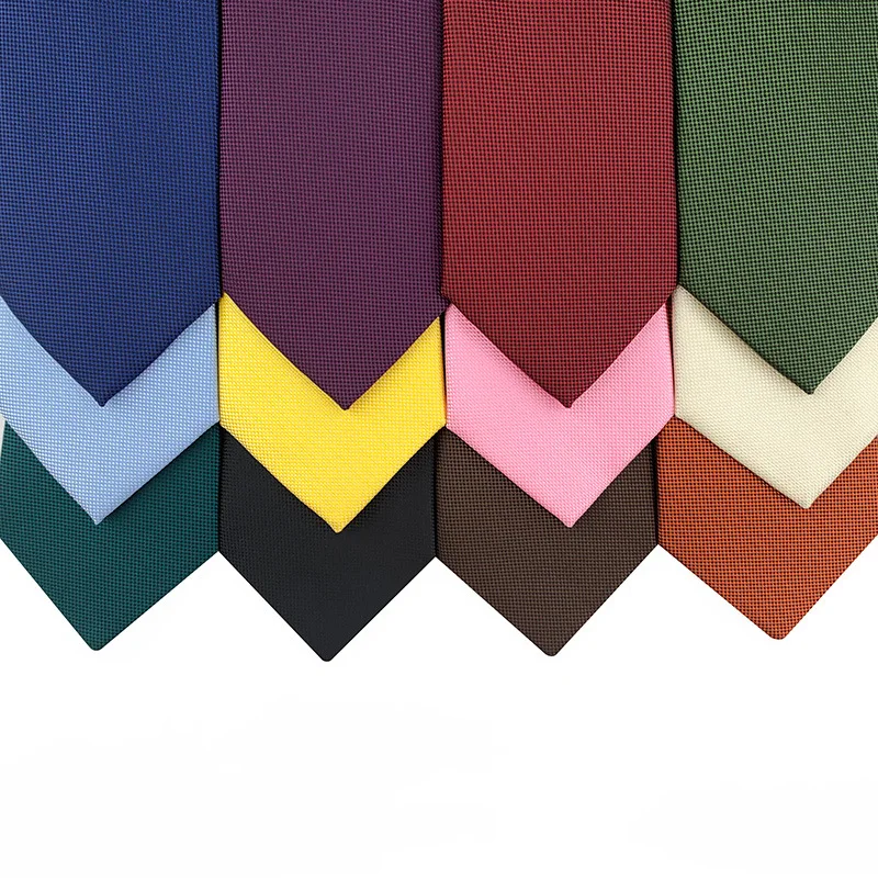Neue 8CM Herren Krawatte Rosa Schwarz Blau Einfarbig Krawatten Für Mann Bräutigam Jacquard Gewebt Krawatte Für Business hochzeit Party – Detail 3