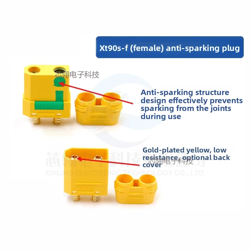 Lot de connecteurs XT90 mâle et femelle pour batteries RC, achetez des pièces de haute qualité.